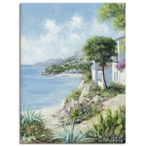 4055327479110 - Wandbild ARTLAND Weg zum Meer Bilder Gr B H 90 cm x 120 cm Leinwandbild Gewässer Hochformat 1 St blau Bild Leinwandbild Kunstdrucke Bilder als Leinwandbild Wandaufkleber oder Poster in versch Größen