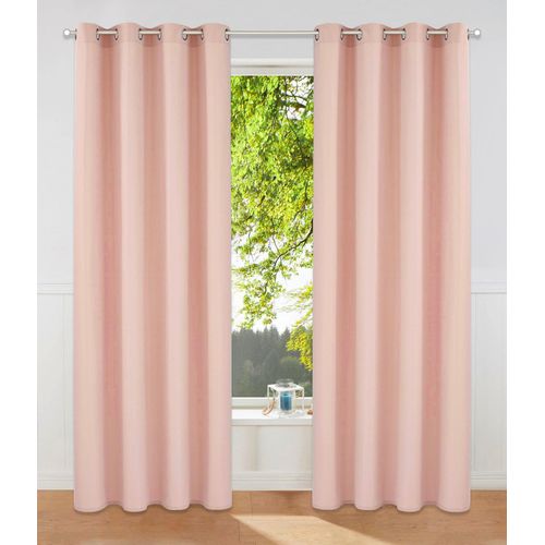 6941446627823 - Vorhang MY HOME Raja Gr 6 rosa (rosé) B140cm H295cm Polyester Recyceltes Material Gardinen 2er-Set Bestseller einfarbig modern pflegeleichte Mikrofaser 6941446627823 - Vorhang MY HOME Raja Gr 6 rosa (rosé) B140cm H295cm Polyester Recyceltes Material Gardinen 2er-Set Bestseller einfarbig modern pflegeleichte Mikrofaser