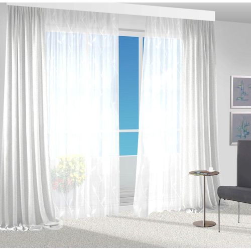 4032107208115 - Vorhang VHG Una Gr 4 weiß B140cm H225cm Polyester Gardinen 4032107208115 - Vorhang VHG Una Gr 4 weiß B140cm H225cm Polyester Gardinen