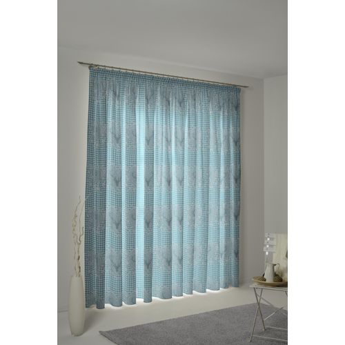 4004567232726 - Vorhang WIRTH Stuben Gr 5 blau B132cm H245cm Jacquard Baumwolle Polyester Gardinen 4004567232726 - Vorhang WIRTH Stuben Gr 5 blau B132cm H245cm Jacquard Baumwolle Polyester Gardinen