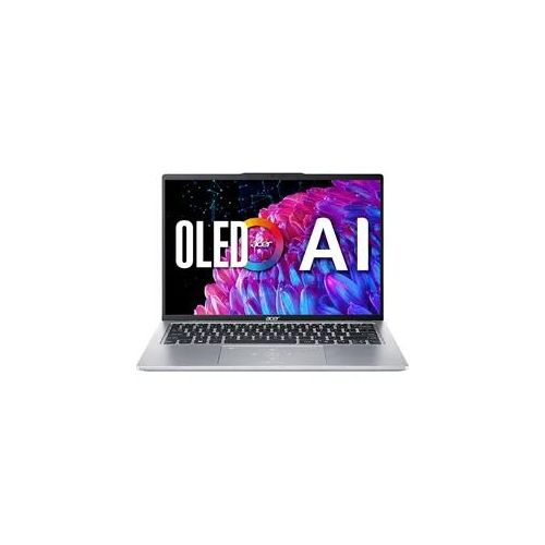 4057651137315 - ACER Swift Go 14 OLED (SFG14-73-70M3) mit Tastaturbeleuchtung Notebook Zoll Display Intel® CoreTM Ultra 7155U Prozessor 16 GB RAM 512 SSD UHD Graphics Pure Silver Windows 11 Home (64 Bit)