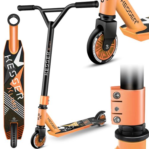 4260692717785 - KESSER® Scooter Funscooter Stuntscooter X-Limit - 360° Lenkung mit ABEC 9 Kugellagern 100 mm PU Räder Robuster Kickscooter Tretroller Cityroller Trick Roller für Kinder Erwachsene 4260692717785 - KESSER® Scooter Funscooter Stuntscooter X-Limit - 360° Lenkung mit ABEC 9 Kugellagern 100 mm PU Räder Robuster Kickscooter Tretroller Cityroller Trick Roller für Kinder Erwachsene