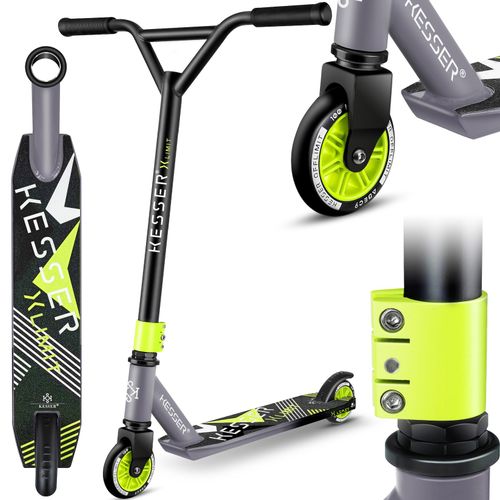 4260692717754 - KESSER® Scooter Funscooter Stuntscooter X-Limit - 360° Lenkung mit ABEC 9 Kugellagern 100 mm PU Räder Robuster Kickscooter Tretroller Cityroller Trick Roller für Kinder Erwachsene 4260692717754 - KESSER® Scooter Funscooter Stuntscooter X-Limit - 360° Lenkung mit ABEC 9 Kugellagern 100 mm PU Räder Robuster Kickscooter Tretroller Cityroller Trick Roller für Kinder Erwachsene