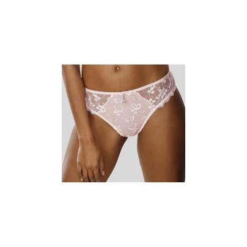 4057651431185 - Slip LASCANA Damen Gr 44 46 rosa (rosé creme) Microtouch Obermaterial 50% Polyamid 30% Polyester 20% Elasthan Unterhosen Dessous mit schöner Blümchen-Stickereispitze