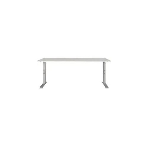 4005949791701 - Schreibtisch DOWNEY 7912-583 manuell höhenverstellbar 68-91cm (H) 180x80cm (BxT) rechteckig lichtgrau   silber 400594979170