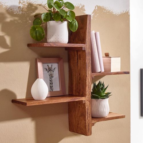 4251757710919 - Wandregal 58x60x15 cm Sheesham Massivholz Baum-Form Hängeregal Modern Großes Design Schweberegal Regal Hängend Wohnzimmer Bücherregal Wand Schwebend 4251757710919 - Wandregal 58x60x15 cm Sheesham Massivholz Baum-Form Hängeregal Modern Großes Design Schweberegal Regal Hängend Wohnzimmer Bücherregal Wand Schwebend