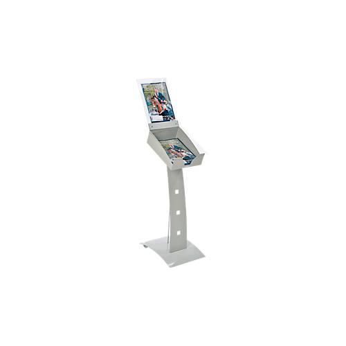 8698473824043 - Update Display Prospektständer Outdoor PLUS DIN A4 mobil mit Laufrollen Lochblech-Design silber 8698473824043 - Update Display Prospektständer Outdoor PLUS DIN A4 mobil mit Laufrollen Lochblech-Design silber