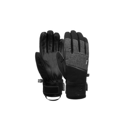 4060485345467 - Skihandschuhe REUSCH Febe R-TEX XT Damen Gr 65 schwarz (schwarz grau) 75% Polyester 20% Ziegenleder mehrfarbig Feminin Handschuhe mit Anziehhilfe