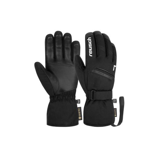 4060485337721 - Skihandschuhe REUSCH Morris GORE-TEX Damen Gr 105 schwarz-weiß (schwarz weiß) 80% Polyester 15% Ziegenleder 5% Polyurethan mehrfarbig Klassisch Handschuhe in atmungsaktiver Qualität