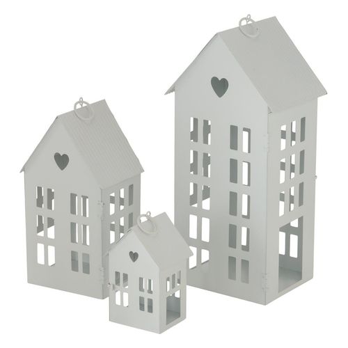 4020607903760 - Laternen Set Alamo Windlichter 3-teilig stilvolles Design Lichthaus weiß 4020607903760 - Laternen Set Alamo Windlichter 3-teilig stilvolles Design Lichthaus weiß