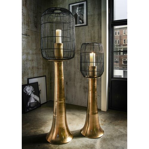 4251707116013 - XXL Windlicht Aluminium goldfarben Ø 33cm 123 cm hoch 4251707116013 - XXL Windlicht Aluminium goldfarben Ø 33cm 123 cm hoch
