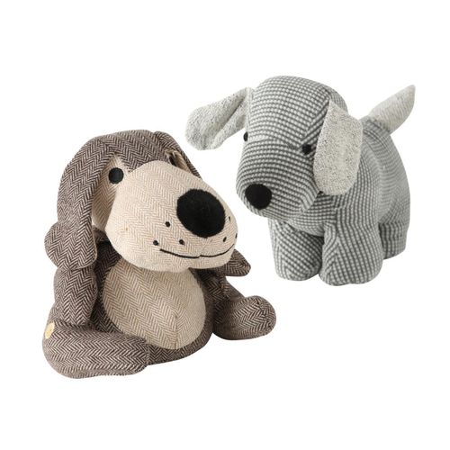 4020607564435 - 2er-Set Türstopper Hund in Grau 4020607564435 - 2er-Set Türstopper Hund in Grau