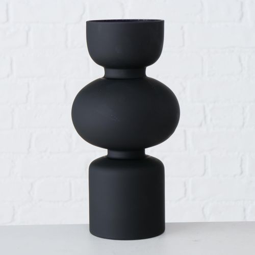 4020607805064 - Vase NELIKA (H 29 cm) H 29 cm schwarz Blumenvase Blumengefäß 4020607805064 - Vase NELIKA (H 29 cm) H 29 cm schwarz Blumenvase Blumengefäß