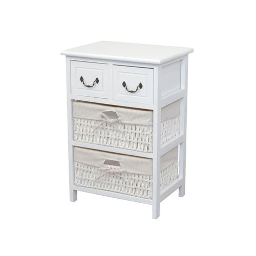 4046884064369 - Möbel Direkt Online - Schubkastenregal Kommode Klara klein weiß