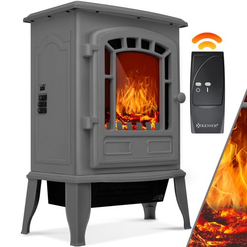4255598301015 - KESSER® Elektrokamin mit Heizlüfter & Fernbedienung 2000W Elektro Kamin Elektrischer Heizung LED Kaminfeuer Effekt Kaminofen Flammeneffekt Heizer Ofen geräuscharm regelbar 4255598301015 - KESSER® Elektrokamin mit Heizlüfter & Fernbedienung 2000W Elektro Kamin Elektrischer Heizung LED Kaminfeuer Effekt Kaminofen Flammeneffekt Heizer Ofen geräuscharm regelbar