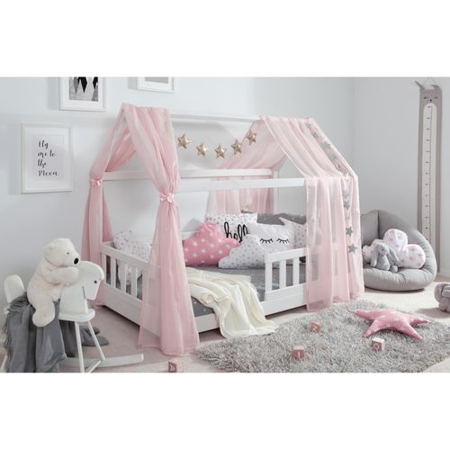 4251105963967 - TiCAA Tüll-Set für Hausbett Kay rosa