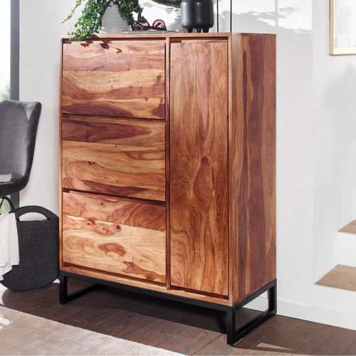 4251757711145 - Massivholz Schuhschrank 90cm Sheesham Schuhkipper Schuhkommode für Garderobe Flur Schuhregal 4251757711145 - Massivholz Schuhschrank 90cm Sheesham Schuhkipper Schuhkommode für Garderobe Flur Schuhregal