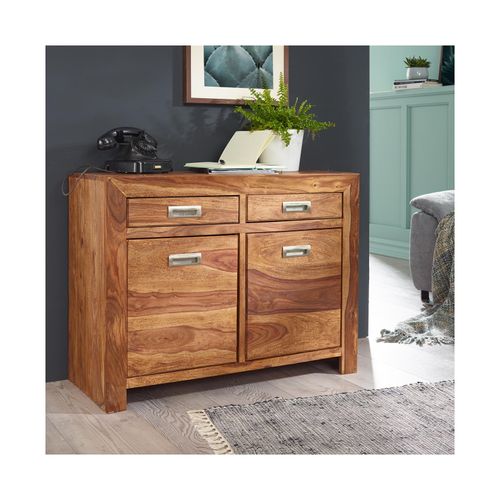 4250950208919 - Sideboard Massivholz Sheesham Kommode 90 cm 2 Schubladen 2 Türen Design Highboard Landhaus-Stil braun natur Echt-Holz Schubladenkommode Natur-Produkt 4250950208919 - Sideboard Massivholz Sheesham Kommode 90 cm 2 Schubladen 2 Türen Design Highboard Landhaus-Stil braun natur Echt-Holz Schubladenkommode Natur-Produkt