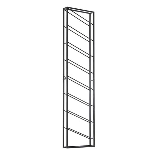 4255632517563 - Weinregal STILVIN Wandmontage 8 Flaschen 36x150x8 cm pulverbeschichtetes Eisen handgefertigt 15 kg Belastbarkeit