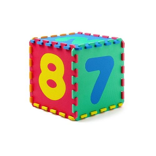9008034553548 - Hausmann 20001577 - Toy Toy Toy - Schaumstoff Puzzle-Spielmatte mit Zahlen (10 Teile)