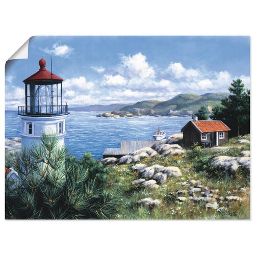 4055327500289 - Wandbild ARTLAND Die Suche nach … Bilder Gr B H 40 cm x 30 cm Poster Gewässer Querformat 1 St grün Bild Poster Bilder als Leinwandbild Wandaufkleber oder in versch Größen