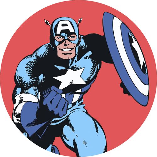 4055065180668 - Wandtattoo KOMAR Marvel PowerUp Captain America Wandtattoos Gr B H T 125 cm x 125 cm x 01 cm Captain America bunt Wandtattoos Wandsticker 125x125 cm (Breite x Höhe) rund und selbstklebend 4055065180668 - Wandtattoo KOMAR Marvel PowerUp Captain America Wandtattoos Gr B H T 125 cm x 125 cm x 01 cm Captain America bunt Wandtattoos Wandsticker 125x125 cm (Breite x Höhe) rund und selbstklebend