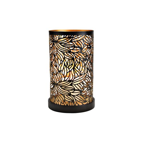 4007698388058 - Windlicht »G Wurm Windlicht Blumen Dekor auf Sockel« Holzart Mango (Indien)