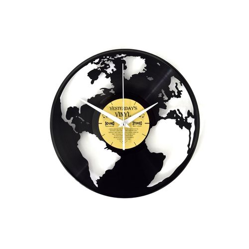 5400837160611 - Wanduhr »Yesterdays Vinyl Weltkarte« 5400837160611 - Wanduhr »Yesterdays Vinyl Weltkarte«