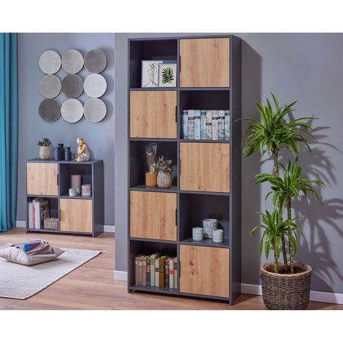 4010340723411 - Regal Pepeto (BHT 77x185x30 cm) BHT 77x185x30 cm grau Standregal Bücherregal Bücherregal Schuhregal 4010340723411 - Regal Pepeto (BHT 77x185x30 cm) BHT 77x185x30 cm grau Standregal Bücherregal Bücherregal Schuhregal