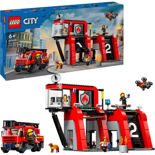 5702017582962 - 60414 City Feuerwehrstation mit Drehleiterfahrzeug Konstruktionsspielzeug