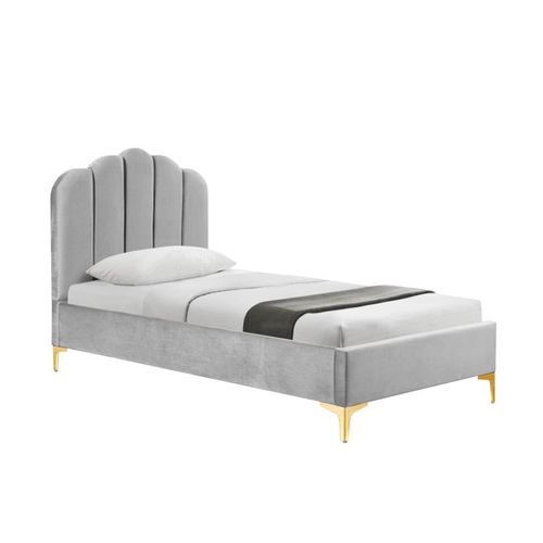 4255701920317 - Polsterbett 90 x 200 cm Yoris Grau 4255701920317 - Polsterbett 90 x 200 cm Yoris Grau