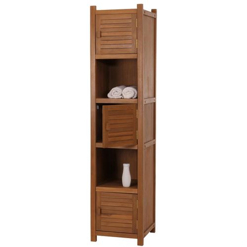 4057651913995 - Teak-Hochregal MCW-M87 Badschrank Badregal Badezimmer hochwertiges B-Grade-Teak (Kernholz 20-30 Jahre) 181x40cm 4057651913995 - Teak-Hochregal MCW-M87 Badschrank Badregal Badezimmer hochwertiges B-Grade-Teak (Kernholz 20-30 Jahre) 181x40cm