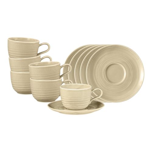 4262487295867 - Kaffeetassen mit Untertassen Terra 260 ml 6er Set 4262487295867 - Kaffeetassen mit Untertassen Terra 260 ml 6er Set