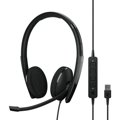 5714708007166 - EPOS EPOS - SENNHEISER Telefon On Ear Headset kabelgebunden Stereo Schwarz Noise Cancelling Lautstärkeregelung Mikrofon-Stummschaltung 5714708007166 - EPOS EPOS - SENNHEISER Telefon On Ear Headset kabelgebunden Stereo Schwarz Noise Cancelling Lautstärkeregelung Mikrofon-Stummschaltung
