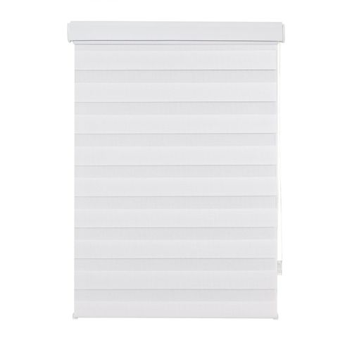4040255339605 - Ondeco Doppelrollo Kassetten Duo Rollo Seitenzugrollo mit Klemmträger inklusive Montagematerial Farbe Weiß Größe 70x160cm