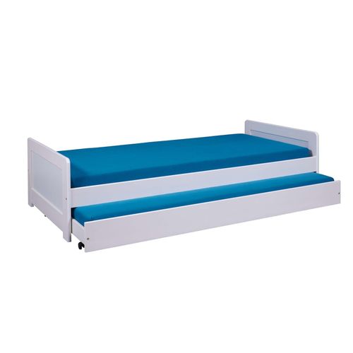 4010340901956 - Kinderbett Gästebett Surf 90x200 cm inkl Lattenrost - Kiefer Massivholz weiss lackiert 4010340901956 - Kinderbett Gästebett Surf 90x200 cm inkl Lattenrost - Kiefer Massivholz weiss lackiert