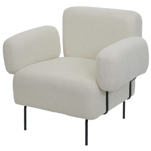 4057651618135 - Lounge-Sessel MCW-L83 Cocktailsessel Polstersessel Sessel Stoff Textil Metall ~ creme 4057651618135 - Lounge-Sessel MCW-L83 Cocktailsessel Polstersessel Sessel Stoff Textil Metall ~ creme