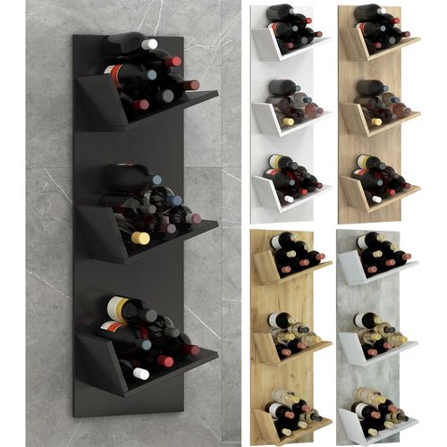 4051814403422 - Holzregal hängend platzsparendes Regal Maße 106 x B 33 x T 26 cm Elegantes Regal hängend Aufbewahrungsregal Bücherregal Wandboard Wein - Vinosi 4051814403422 - Holzregal hängend platzsparendes Regal Maße 106 x B 33 x T 26 cm Elegantes Regal hängend Aufbewahrungsregal Bücherregal Wandboard Wein - Vinosi