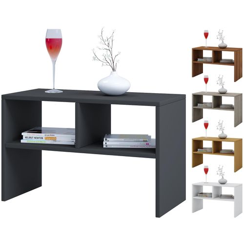 4051814430466 - Holz Beistelltisch Couchtisch schlicht Maße ca H 40 x B 63 x T 30 cm Wohnzimmertisch Kaffeetisch - Nachto S 4051814430466 - Holz Beistelltisch Couchtisch schlicht Maße ca H 40 x B 63 x T 30 cm Wohnzimmertisch Kaffeetisch - Nachto S