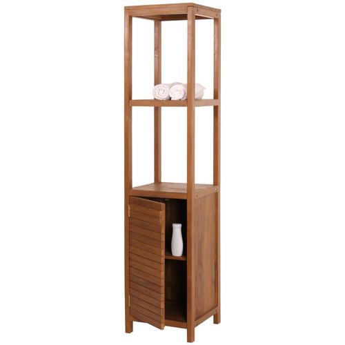 4057651703152 - Teak-Regal MCW-M84 Badschrank Badregal Badezimmer hochwertiges B-Grade-Teak (Kernholz 20-30 Jahre) 180x40cm 4057651703152 - Teak-Regal MCW-M84 Badschrank Badregal Badezimmer hochwertiges B-Grade-Teak (Kernholz 20-30 Jahre) 180x40cm