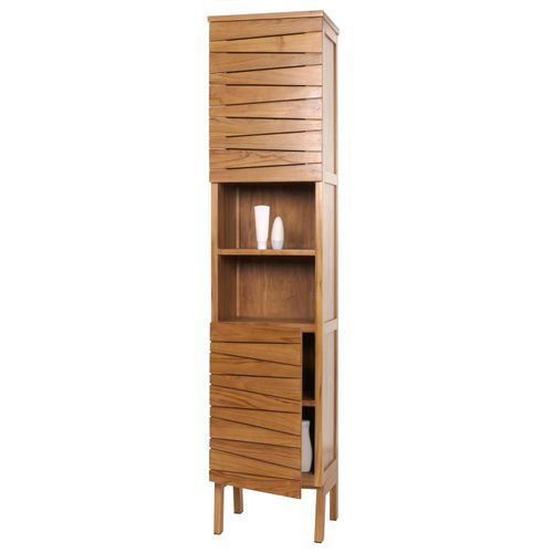 4057651874043 - Teak-Hochschrank MCW-M73 Badschrank 2 Türen 6 Fächer hochwertiges B-Grade-Teak (Kernholz 20-30 Jahre) 181x40x35cm 4057651874043 - Teak-Hochschrank MCW-M73 Badschrank 2 Türen 6 Fächer hochwertiges B-Grade-Teak (Kernholz 20-30 Jahre) 181x40x35cm