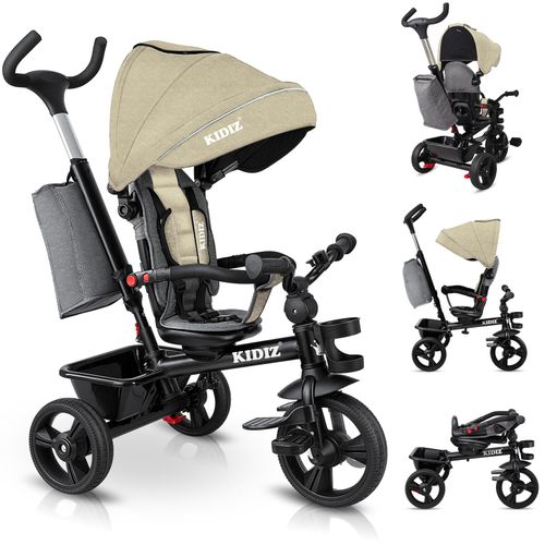 4260729112583 - KIDIZ® Dreirad 5in1 Kinderdreirad mit Schubstange Lenksystem Stange ab 1 Jahr vorwärts und Rückwärtsfahrt Jogger Korb Tasche Getränkehalter Sonnendach Gummiräder Buggy Fahrrad Baby Klappbar 4260729112583 - KIDIZ® Dreirad 5in1 Kinderdreirad mit Schubstange Lenksystem Stange ab 1 Jahr vorwärts und Rückwärtsfahrt Jogger Korb Tasche Getränkehalter Sonnendach Gummiräder Buggy Fahrrad Baby Klappbar