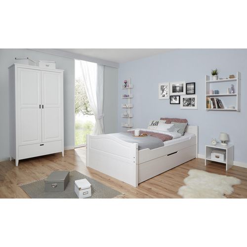 4251105959229 - TiCAA Doppelbett Leni 140x200 mit Zusatzbett 4251105959229 - TiCAA Doppelbett Leni 140x200 mit Zusatzbett