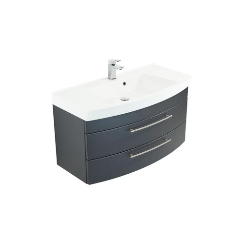 4251461514469 - POSSEIK Waschbecken mit Unterschrank LUNA anthrazit 1005 x 502 x 572 cm 4251461514469 - POSSEIK Waschbecken mit Unterschrank LUNA anthrazit 1005 x 502 x 572 cm