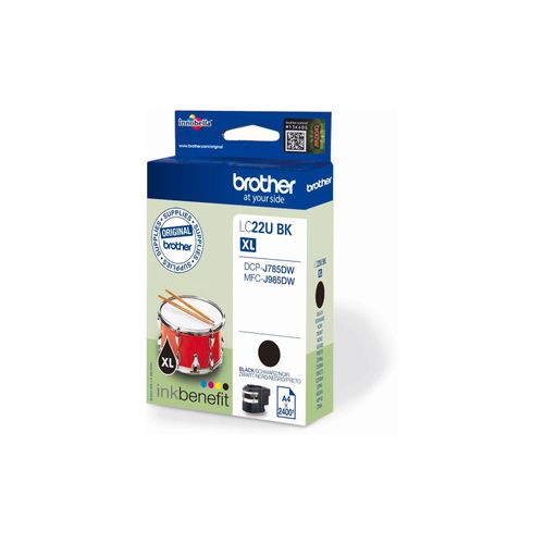 4977766759649 - LC-22UBK original Druckerpatrone schwarz Pigmenttinte InkBenefit 2400S (LC-22UBK) - Brother 4977766759649 - LC-22UBK original Druckerpatrone schwarz Pigmenttinte InkBenefit 2400S (LC-22UBK) - Brother