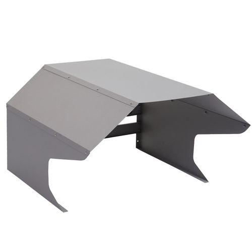 4057651317175 - Mähroboter-Garage MCW-L43 Dach Unterstand für Rasenmäher Metall 40x59x69cm ~ grau