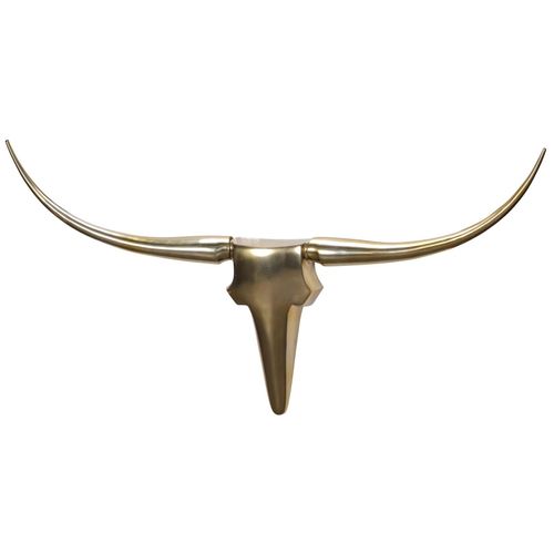 4251745764795 - Deko Geweih Bull L Aluminium 125x60x10 cm Gold - Exklusive Wanddekoration 4251745764795 - Deko Geweih Bull L Aluminium 125x60x10 cm Gold - Exklusive Wanddekoration