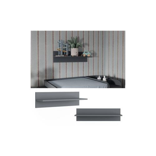 4066731450053 - Wandregal Ajaton Grau 70 x 20 cm Vitalispa 4066731450053 - Wandregal Ajaton Grau 70 x 20 cm Vitalispa