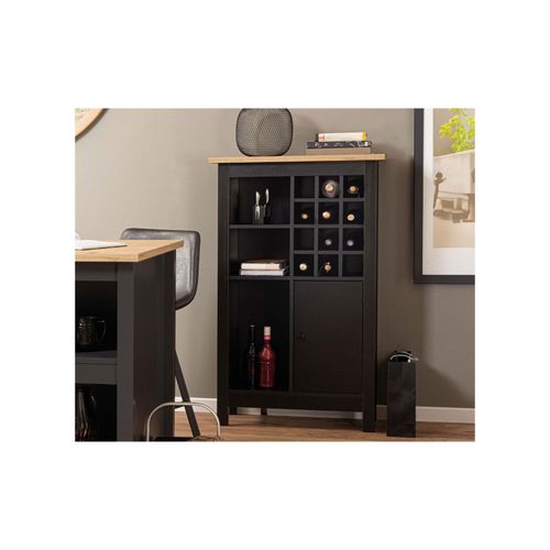 4010340534611 - Weinschrank mit kratzfester Arbeitsplatte -versch Ausführungen -Julina in schwarz 4010340534611 - Weinschrank mit kratzfester Arbeitsplatte -versch Ausführungen -Julina in schwarz