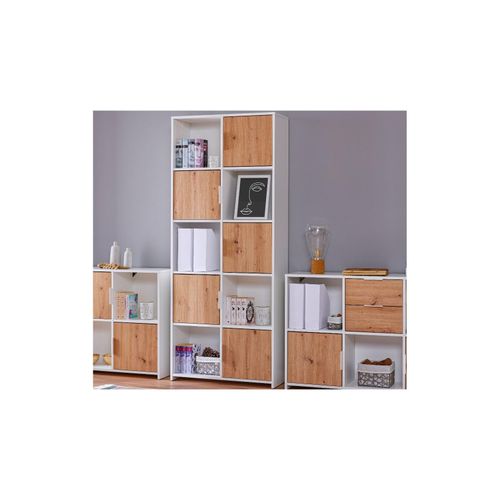 4010340940665 - Regal Pepeto (BHT 77x185x30 cm) BHT 77x185x30 cm weiß Standregal Bücherregal Bücherregal Schuhregal
